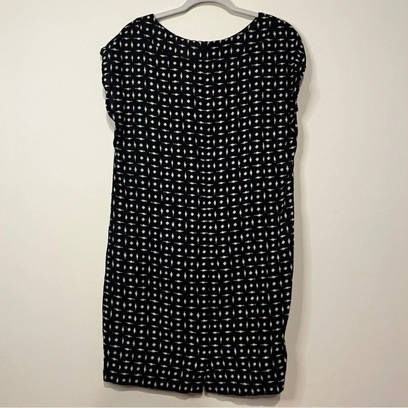 J. JILL 100% Linen Boho Geometric Print Spring Summer Light Shift Dress - Picture 7 of 9